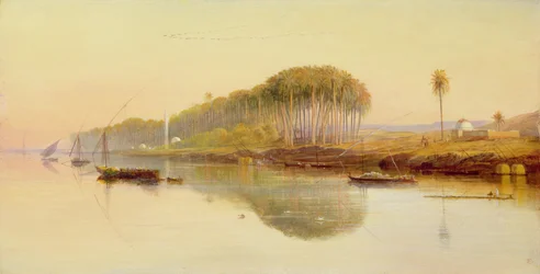 Sheik Abedah on the Nile, 1869